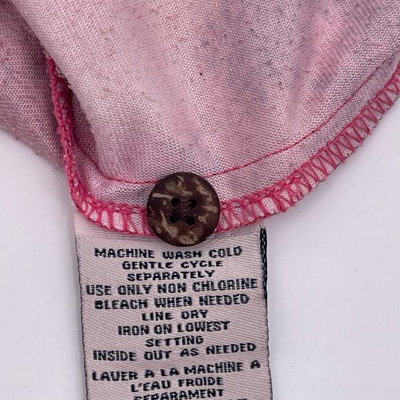 Jamaica Bay Sz S Pink Button Front Long Sleeve Collared Shirt Soft Material - Picture 8 of 8